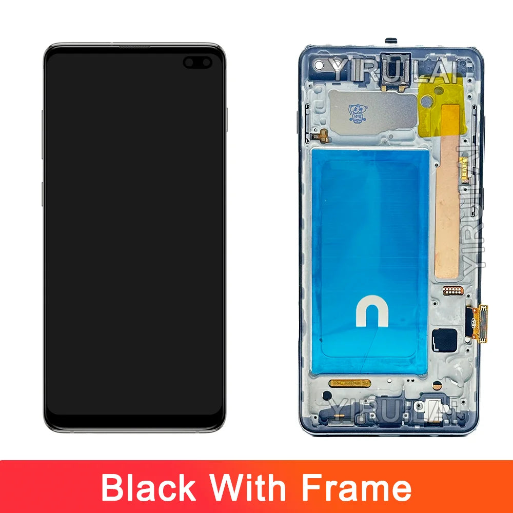 Pantalla LCD de 6,4 pulgadas S10 Plus para Samsung probada S10 + G975F G975U G975W G975 reemplazo del ensamblaje del digitalizador de pantalla táctil