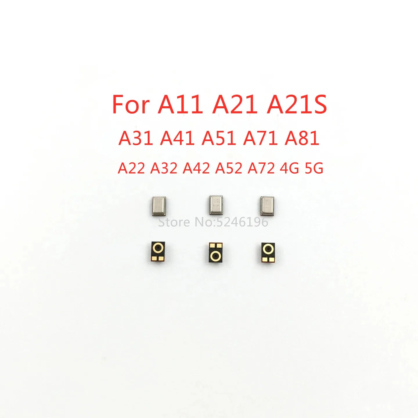 Micrófono Interno (MIC) / Altavoz Receptor para Samsung Galaxy A11-A81 / A22-A72 4G/5G (10-100 Unidades)
