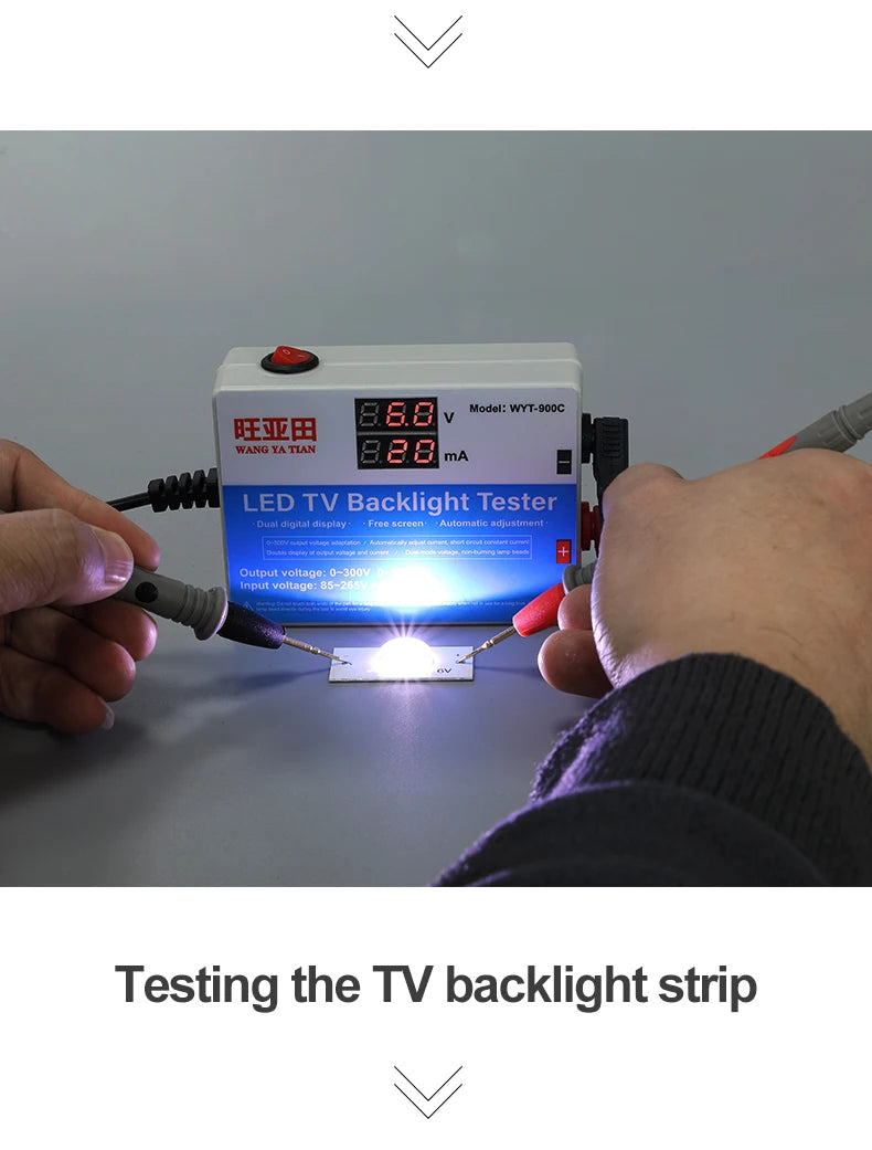 Tester Backlight Lámparas LED (0-300V) - Reparación Tiras LED Pantalla LCD + Palanca Regalo