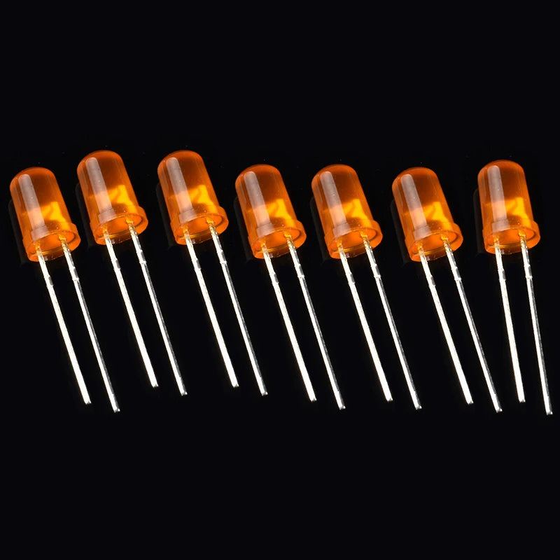 Kit Surtido Diodos LED 3mm/5mm (DIP, Rojo/Naranja/Amarillo/Verde/Azul/Blanco) Componentes Electrónicos