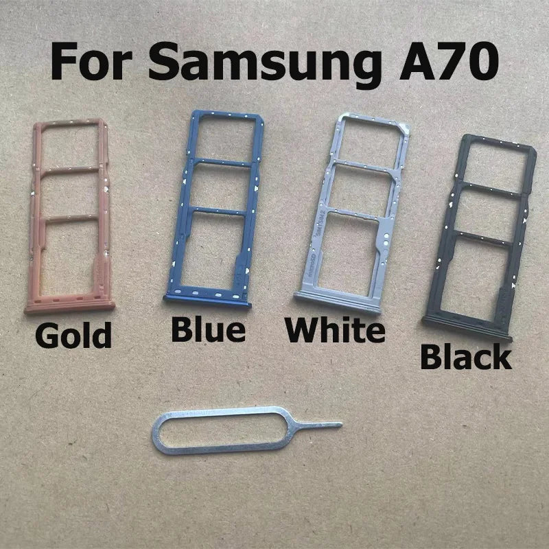 Bandeja SIM/SD para Samsung Galaxy A70 - Repuesto Adaptador Chip Holder Slot + Pin