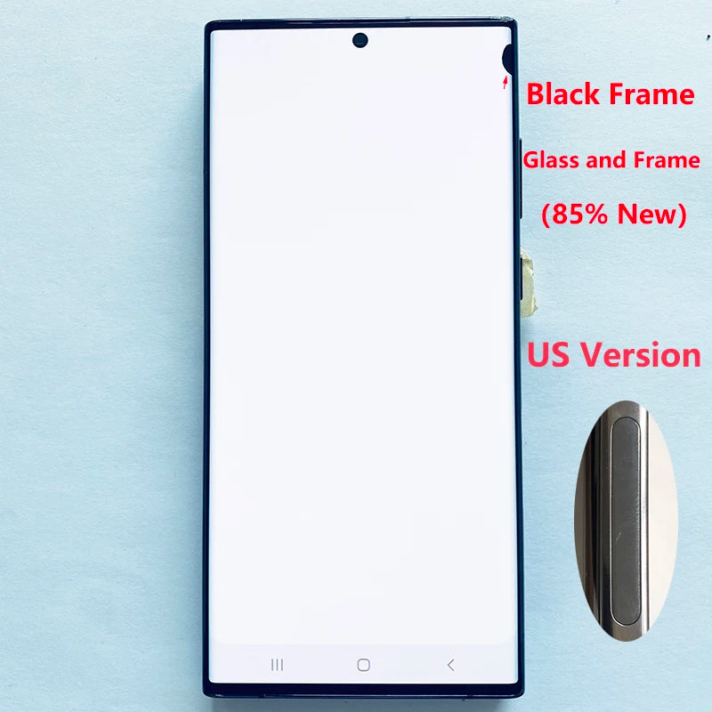 Pantalla 6.8" Super AMOLED con Marco y Digitalizador Táctil para Samsung S22 Ultra 5G (S908/S908U/S908B) (Con Defecto Estético)
