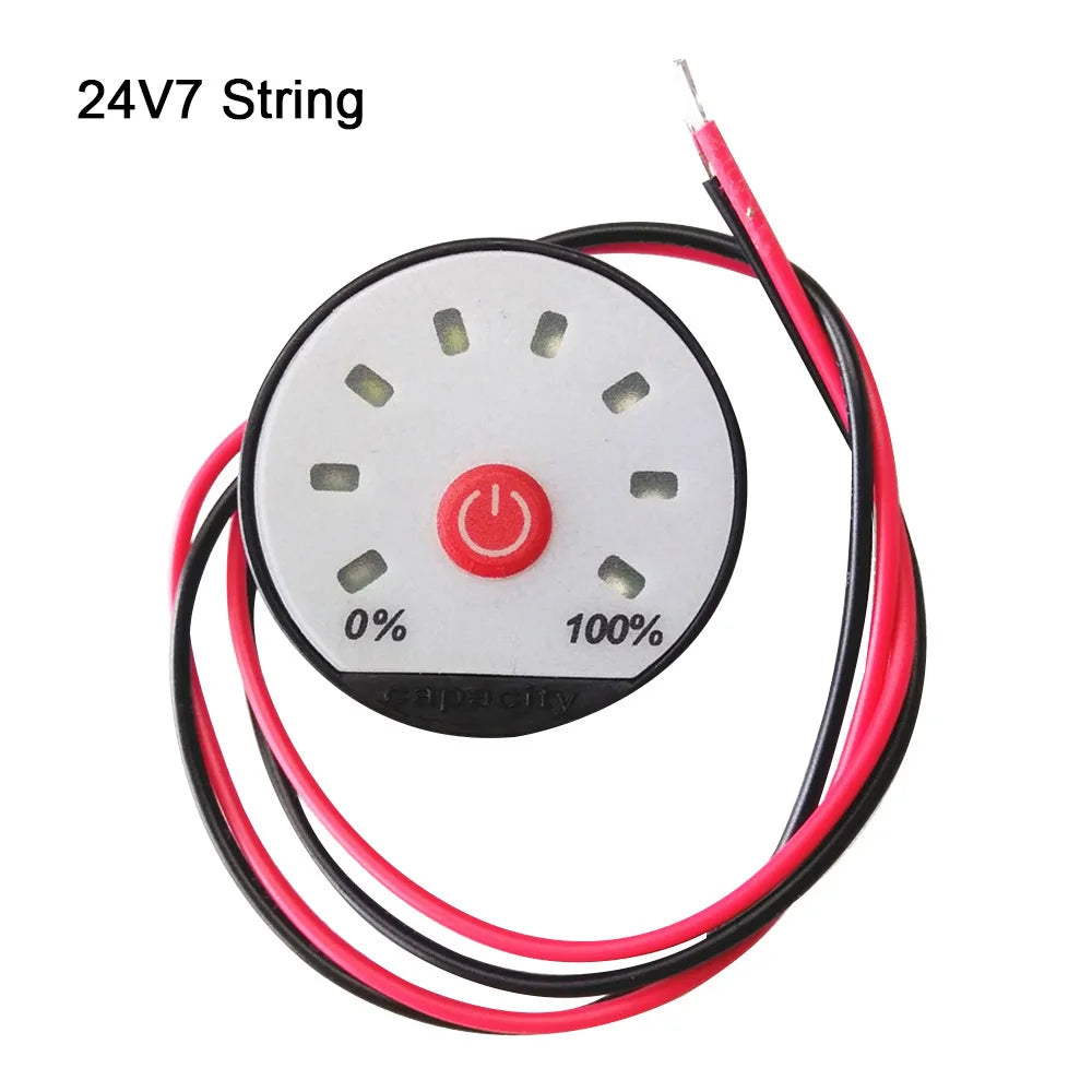 Indicador Capacidad Batería LED (1S-13S) - Tester Carga Plomo-Ácido/Litio (Li-Po/Li-ion) 12V/24V/48V