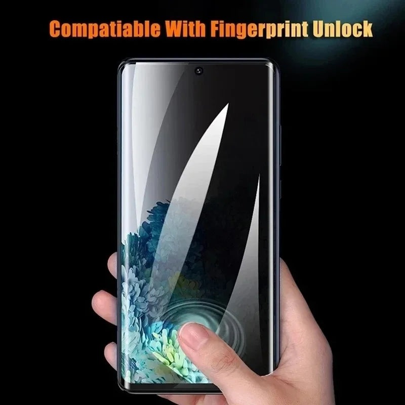 Protector Pantalla Hidrogel Anti-Privacidad para Samsung Galaxy A51-A54 / S20-S24 Ultra/Plus / S21FE/S23FE (3 Piezas)