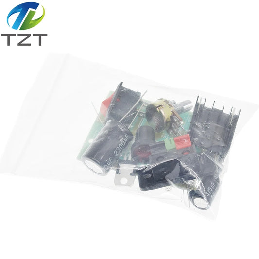 Kit DIY Módulo Fuente Alimentación Step-Down LM317 Regulador Voltaje Ajustable con Fusible Reseteable