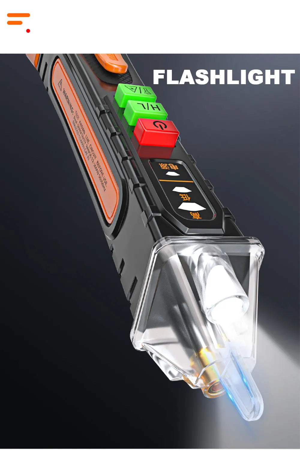 Lápiz Detector Voltaje Eléctrico AC Sin Contacto (12-1000V) Buscador Inteligente Punto Interrupción