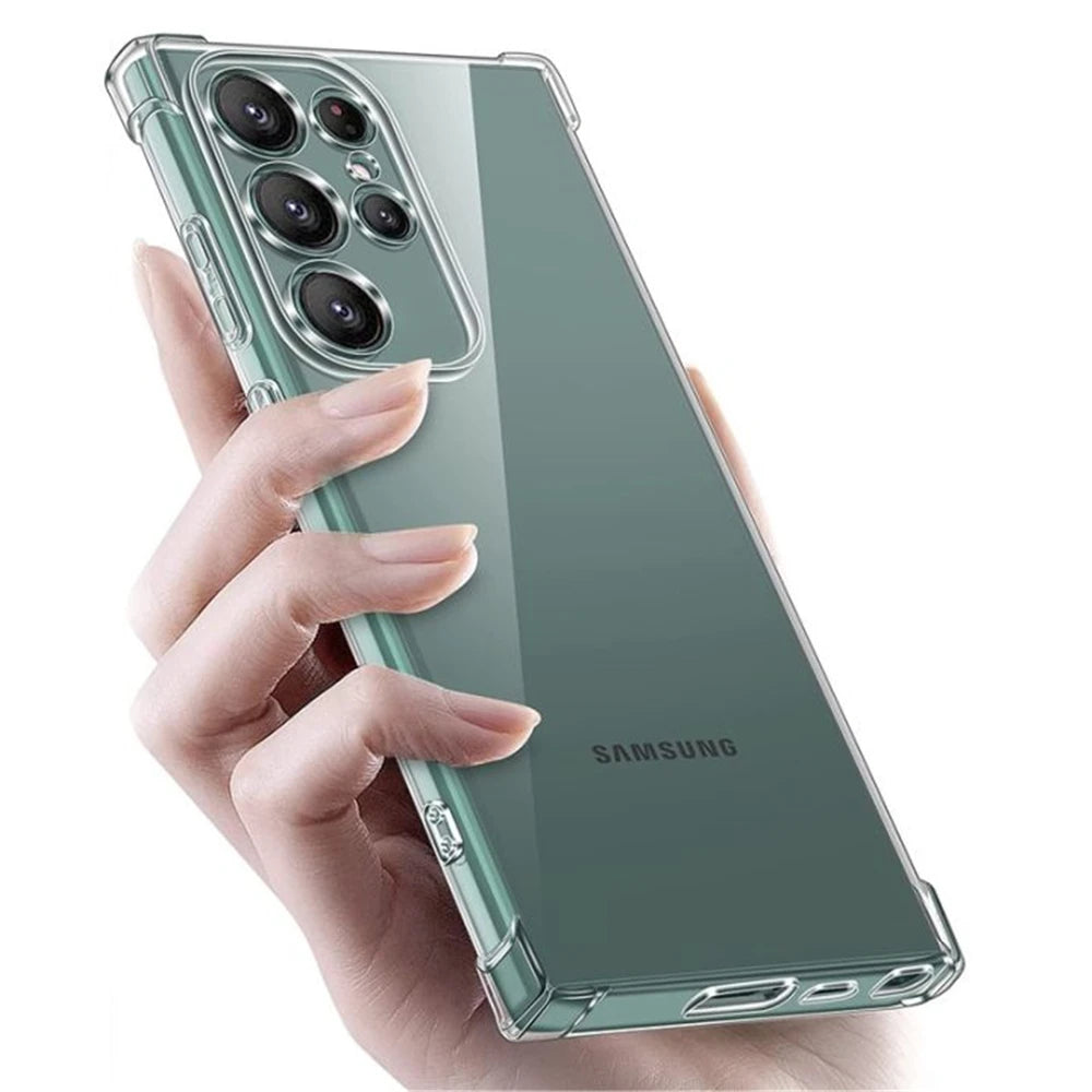 Funda Carcasa Transparente Anti-Golpes para Samsung Galaxy A13/A26/A33-A36/A52-A56 / S21-S25 Plus/Ultra