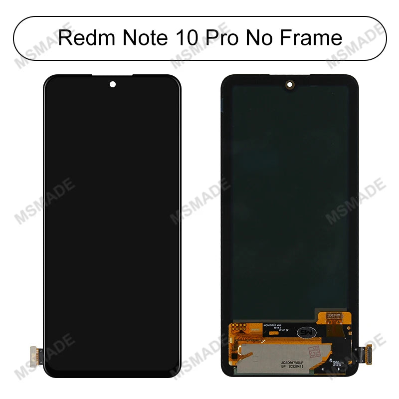 Super AMOLED For Xiaomi Redmi Note 10 Pro LCD Screen Displa For Xiaomi Poco X4 Pro LCD M2101K6G 2201116PG Display Replace Parts
