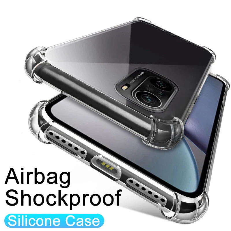 Funda Carcasa Silicona Transparente Anti-Golpes (Airbag) para Xiaomi Redmi Note 7-10S / 7A-9C / Poco F3/X3 Pro NFC