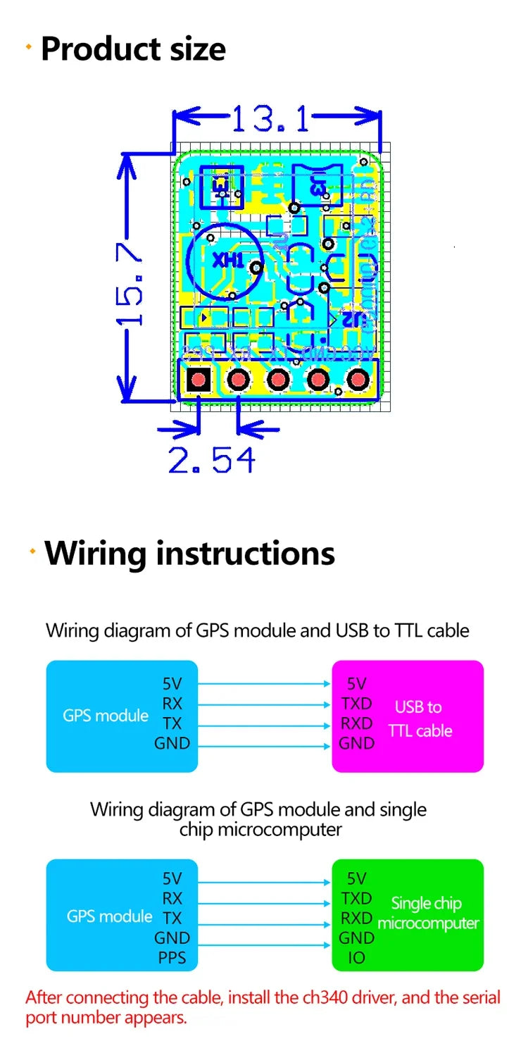 Módulo GPS/BDS ATGM336H (Modo Dual) para Control Vuelo/Navegación Satelital (Reemplazo NEO-M8N/6M, Arduino)