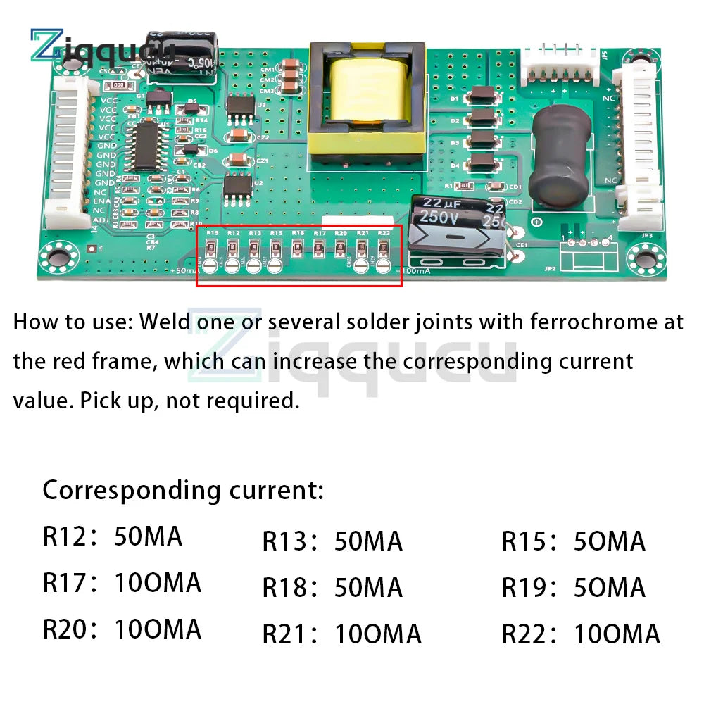 Placa Backlight Universal LED TV LCD <65" Boost Corriente Constante Alto Voltaje