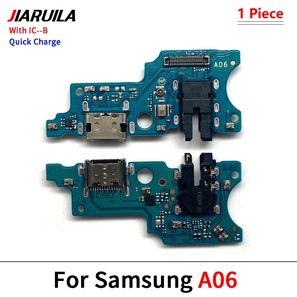 Placa Puerto Carga Micro USB con Micrófono, IC y Flex para Samsung Galaxy A02/A02S/A03S/A12/A21S/A31/A51 (1 Unidad)