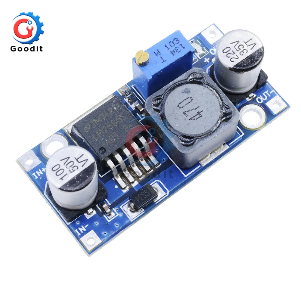 Módulo Convertidor Buck LM2596S DC-DC 3.2V-40V a 1.25V-35V 2A Ajustable Step-Down