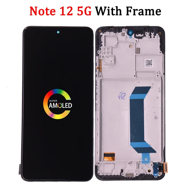 For Xiaomi Redmi Note 12 4G 23021RAAEG 22111317I LCD Display Touch Screen Digitizer Panel Assembly For Redmi Note 12 5G LCD