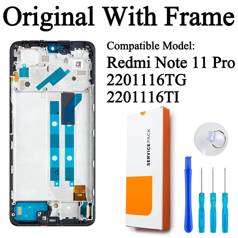 2201116TG M2101K6G Premium Lcd For Xiaomi Redmi Note 10 Pro Display Touch Screen Digitizer Panel Assembly For Redmi Note 11 Pro