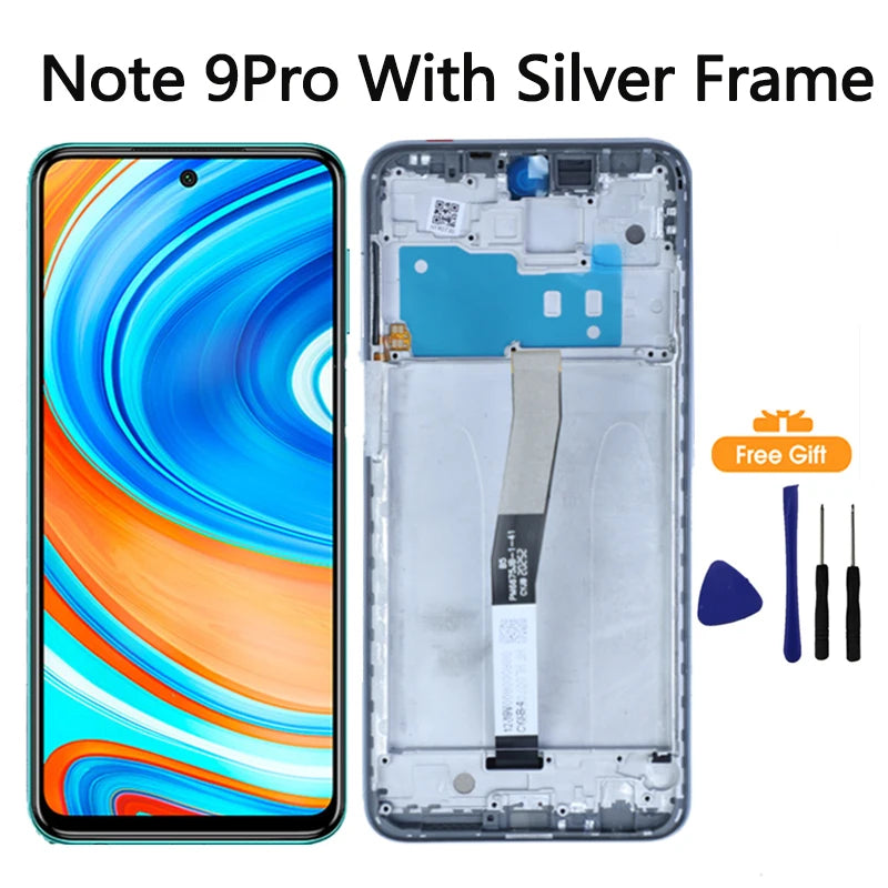 6.67"Tested Display For Xiaomi Redmi Note 9S LCD Display Touch Screen Digitizer For Redmi Note 9 Pro LCD Display Replacement