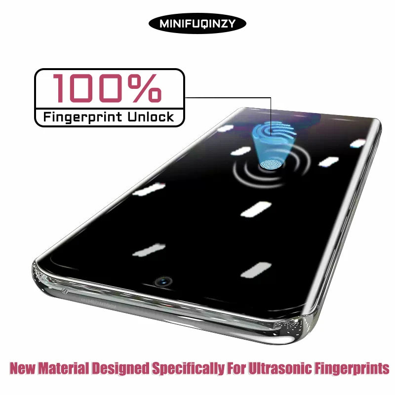 Película de reparación automática para Samsung Galaxy S25 Ultra S24 S23 S22 S20 Plus Protector de pantalla de privacidad desbloqueo S21 5G Note 20 no vidrio