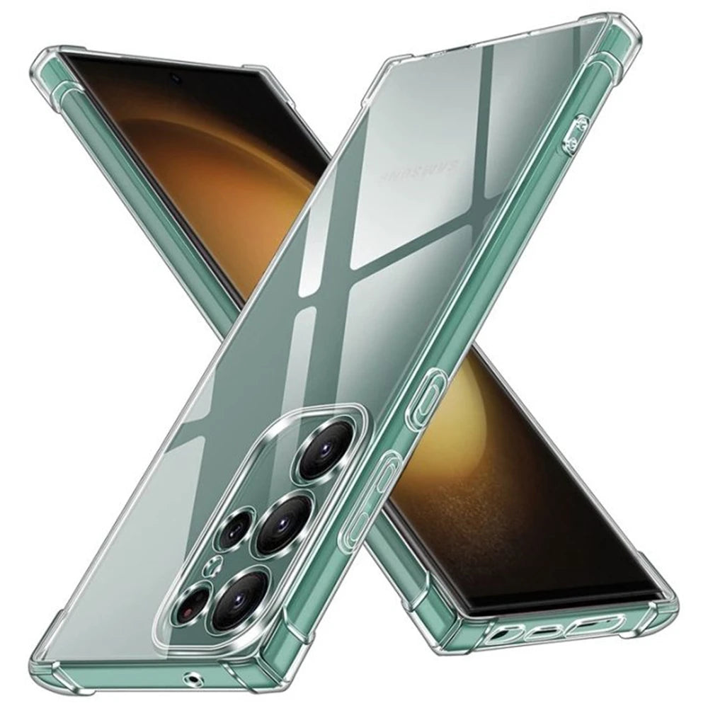 Funda Carcasa Transparente Anti-Golpes para Samsung Galaxy A13/A26/A33-A36/A52-A56 / S21-S25 Plus/Ultra