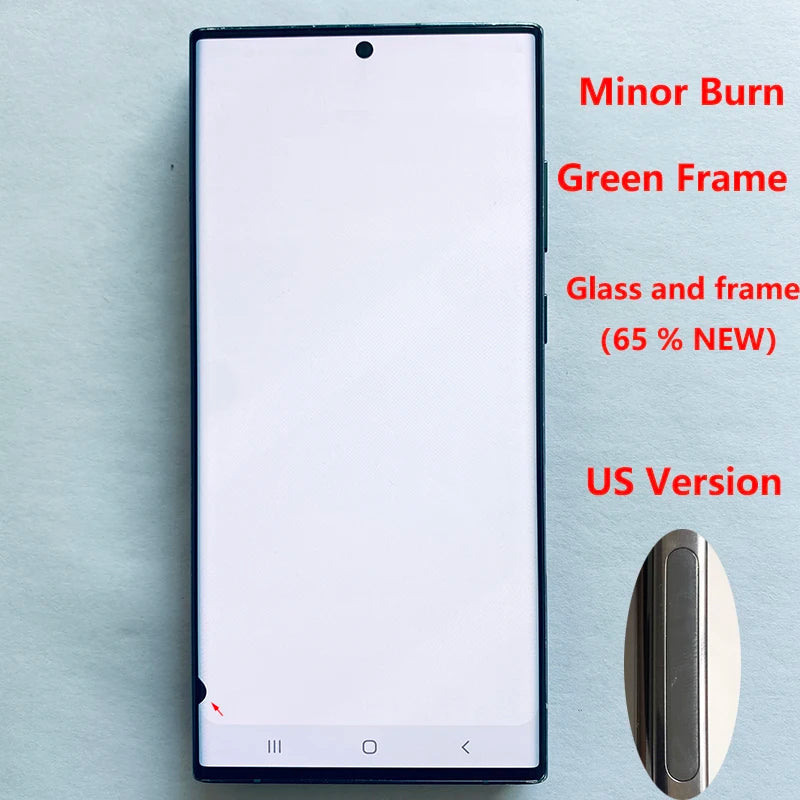 Pantalla 6.8" Super AMOLED con Marco y Digitalizador Táctil para Samsung S22 Ultra 5G (S908/S908U/S908B) (Con Defecto Estético)