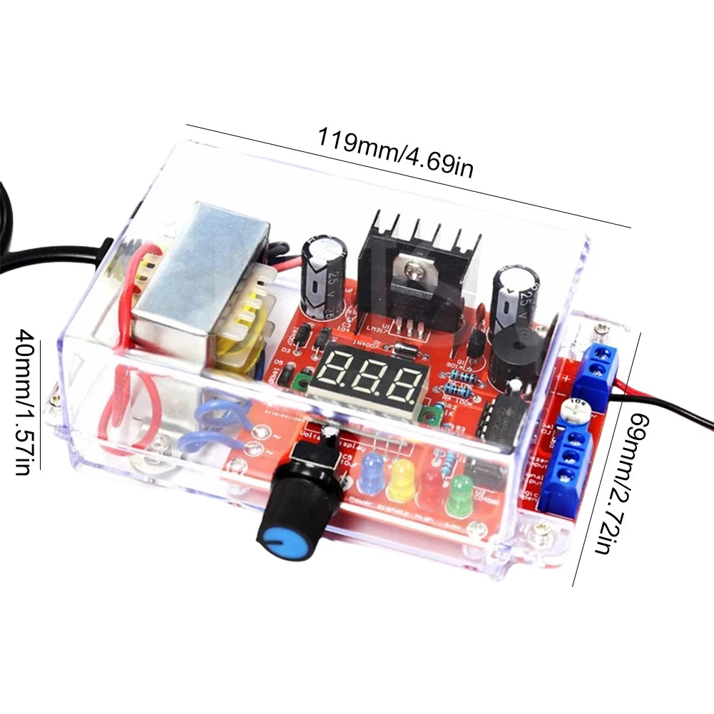 Kit DIY Regulador Voltaje Ajustable LM317 Fuente Alimentación DC