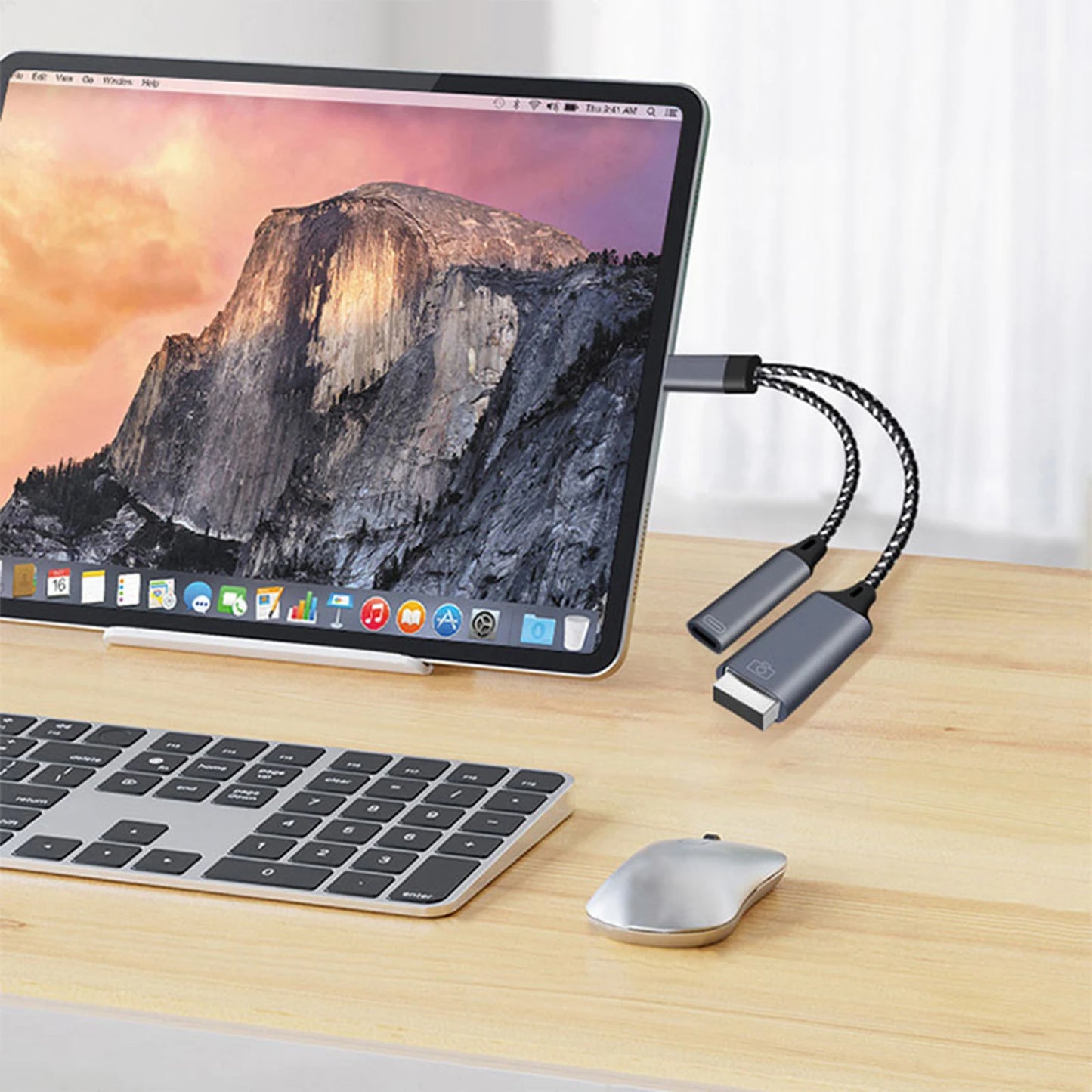 Adaptador OTG 2-en-1 USB-C a USB con Puerto Carga PD para Samsung/Huawei/Xiaomi/Laptop/Tablet