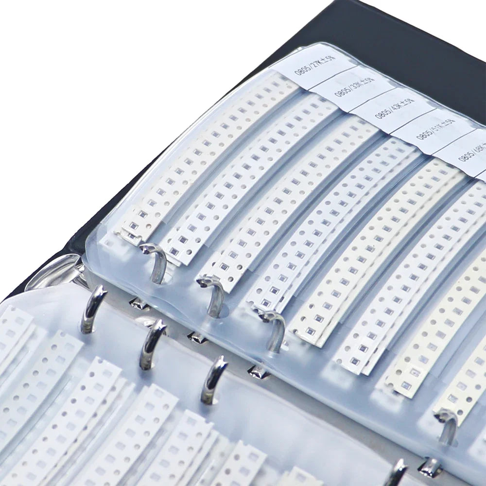 Libro Muestrario Mixto Capacitores Cerámicos Multicapa SMD (0.5pF-22uF, 0402-1206) Kit Surtido