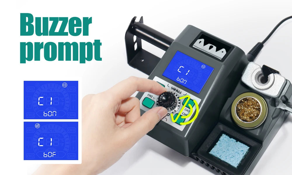 YIHUA 982 Repaid Heating Soldering Iron Staion Compatibled C210 Solder Iron Handle Electronic Welding Rework Station