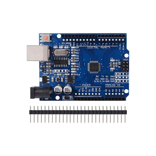 Placa Desarrollo UNO R3 (Oficial ATMEGA16U2 / WiFi R3 ATMEGA328P CH340G) compatible WeMos ESP8266 (con Caja)