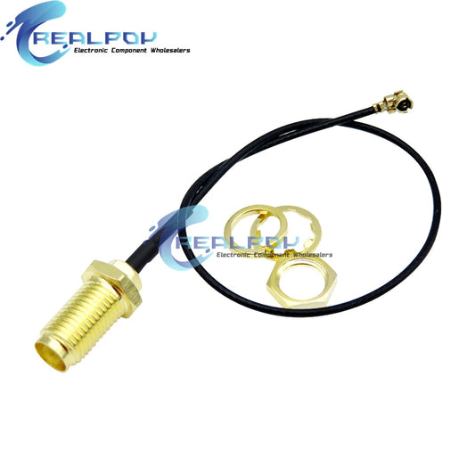 Antena WiFi 2.4GHz 3dBi SMA-KY Macho + Cable Pigtail 17cm PCI U.FL/IPX a SMA-KY Macho para ESP8266/ESP32