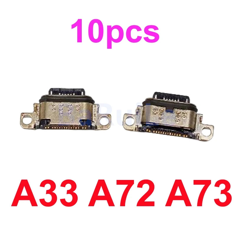10 Uds conector de puerto de carga USB para Samsung A03 A13 A14 A15 A23 A24 A25 A32 A34 A35 A52 A53 A54 A55 A72 A73 enchufe de base de carga