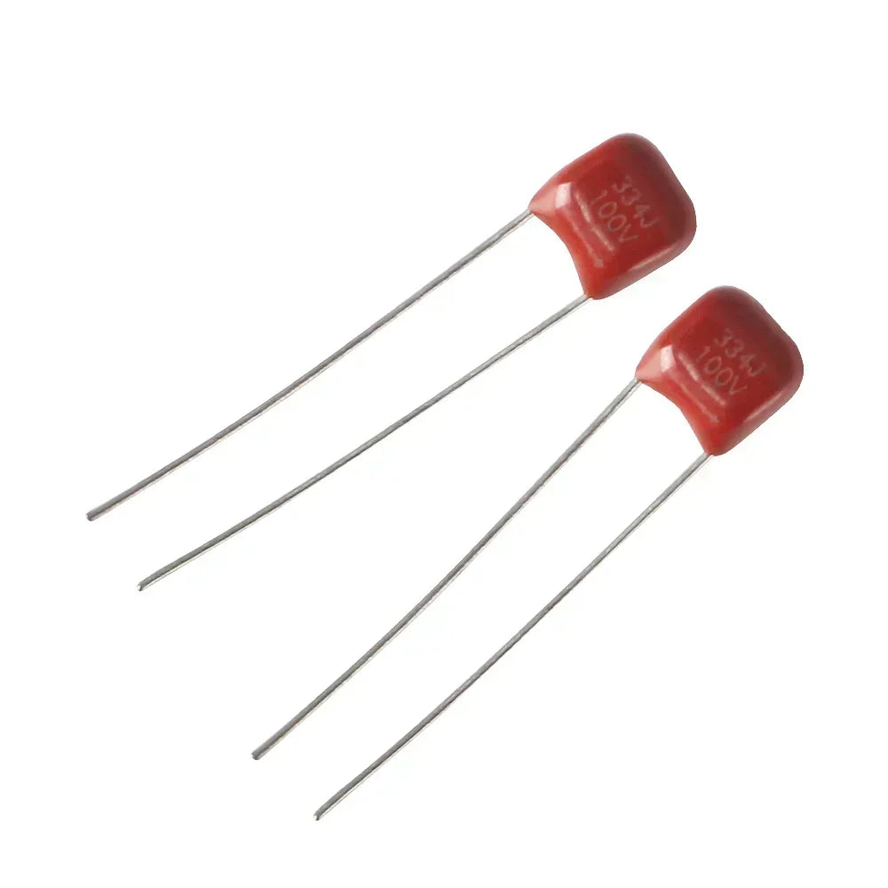 Capacitor Película Polipropileno CBB (10nF-560nF, 100V) - Pack 20 Unidades (Valores Surtidos)