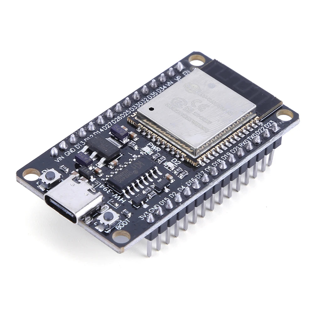 Placa Desarrollo ESP32 (30 Pines, ESP32-WROOM-32S/32D) Módulo Inalámbrico WiFi Bluetooth Doble Núcleo Bajo Consumo