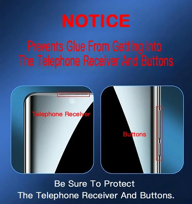 Protector Pantalla Cristal Templado UV Curvo para Samsung Galaxy S24/S23/S22/S21/S20 Ultra/Plus (Compatible S24 Ultra)