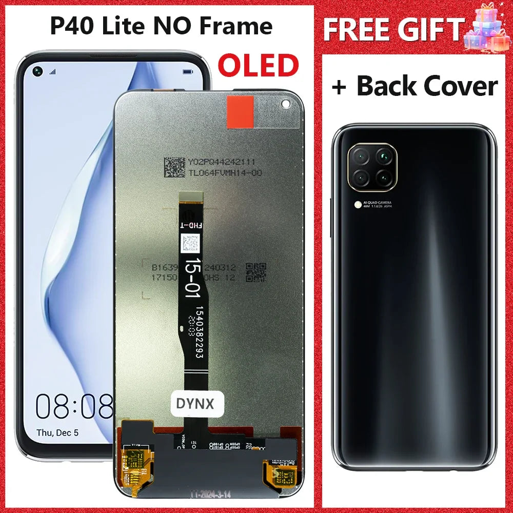 LCD For Huawei P40 Lite JNY-LX1 LCD 10 Touch Screen Replacement For Nova 7i JNY-LX2 P 40 Lite LCD Screen Nova 6 SE Display