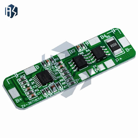 4S 20A 18650 Li-ion BMS Protection Board 4.35V Overcharge 2.5V Cutoff with 5A Continuous Discharge Cell Balancing
