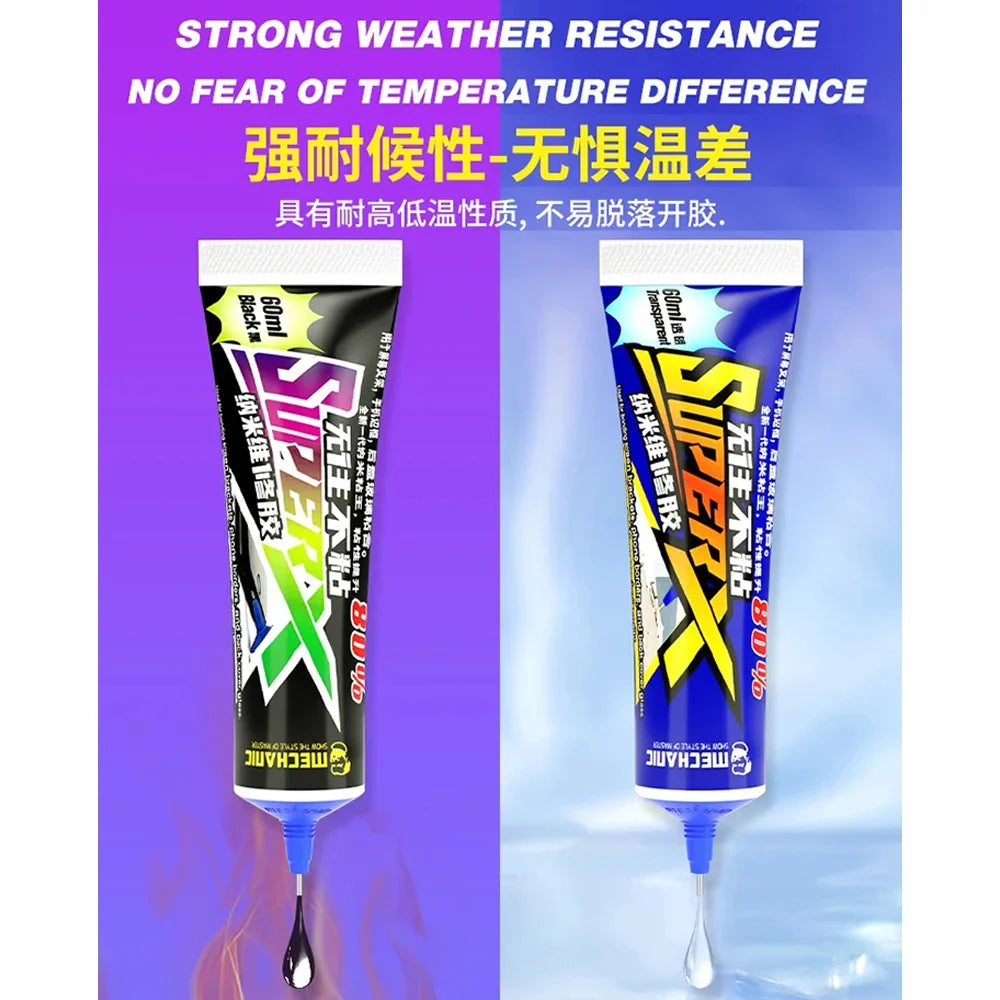 Adhesivo Pegamento Nano MECHANIC SUPER X (60ml) para Reparación Soporte/Tapa Trasera Teléfono Móvil (Sellador)