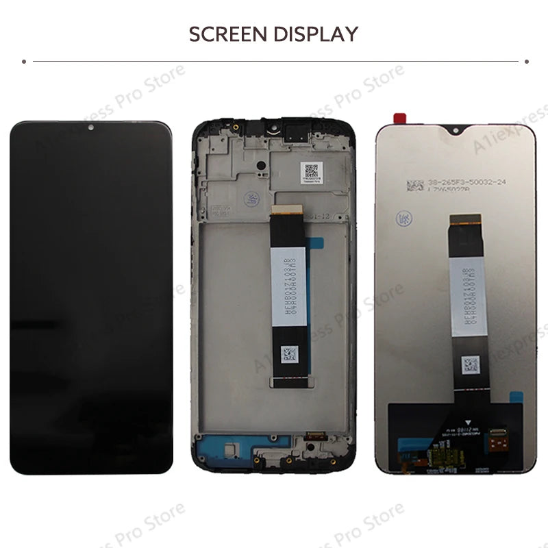 6.53" LCD Display For Xiaomi Poco M3 Redmi 9T LCD Touch Screen Digitizer Assembly With Frame M2010J19CG Replacement Repair Parts