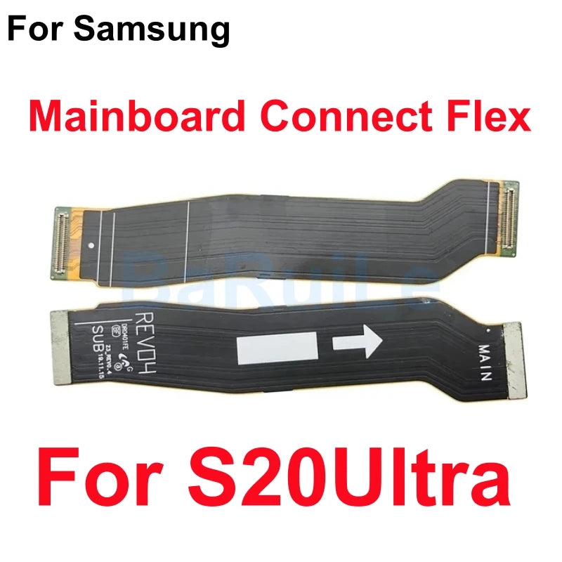 Placa base de carga conectar Flex para Samsung S21 Plus S22 Ultra S20 S23 pantalla LCD conectar placa base extender Cable cinta