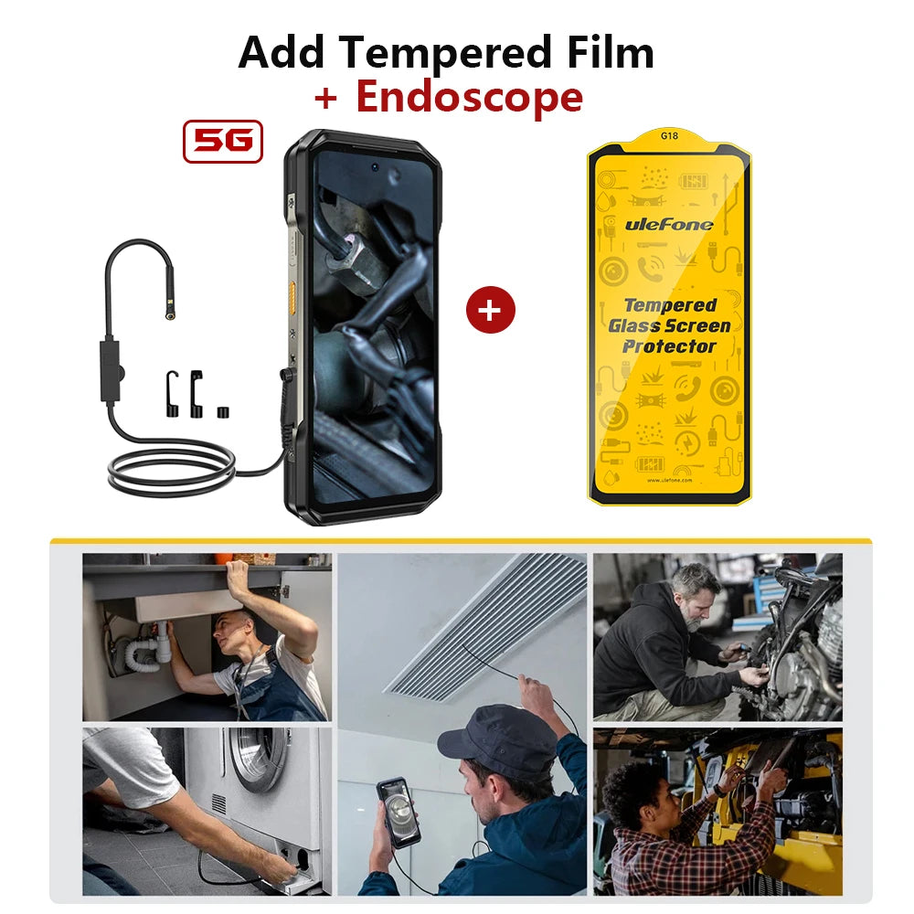 Celular Rugged Ulefone Armor 27T Pro 5G con Cámara Térmica FLIR® - 10600mAh, Android 14, 24GB/256GB, NFC