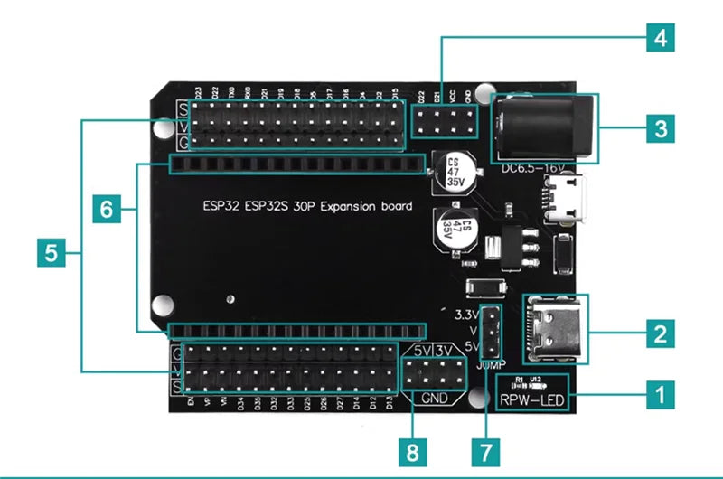Placa Desarrollo NodeMCU ESP32 WiFi + Bluetooth 4.2 BLE con Cable USB compatible Arduino para Proyectos IoT