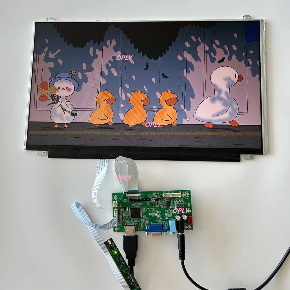 Kit Placa Controladora EDP para Panel 15.6" LP156WHB-TPA1/TPC1 (1366x768) 30pin HDMI/VGA Driver LED/LCD