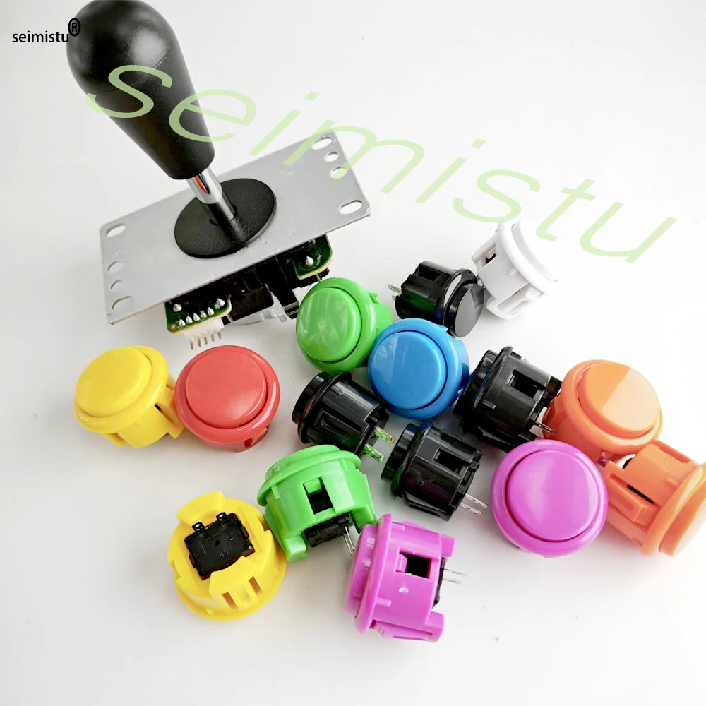 Kit DIY Joystick Arcade (Copia Sanwa) con Botones Pulsadores para PC/Raspberry Pi (Controlador USB Zero Delay)