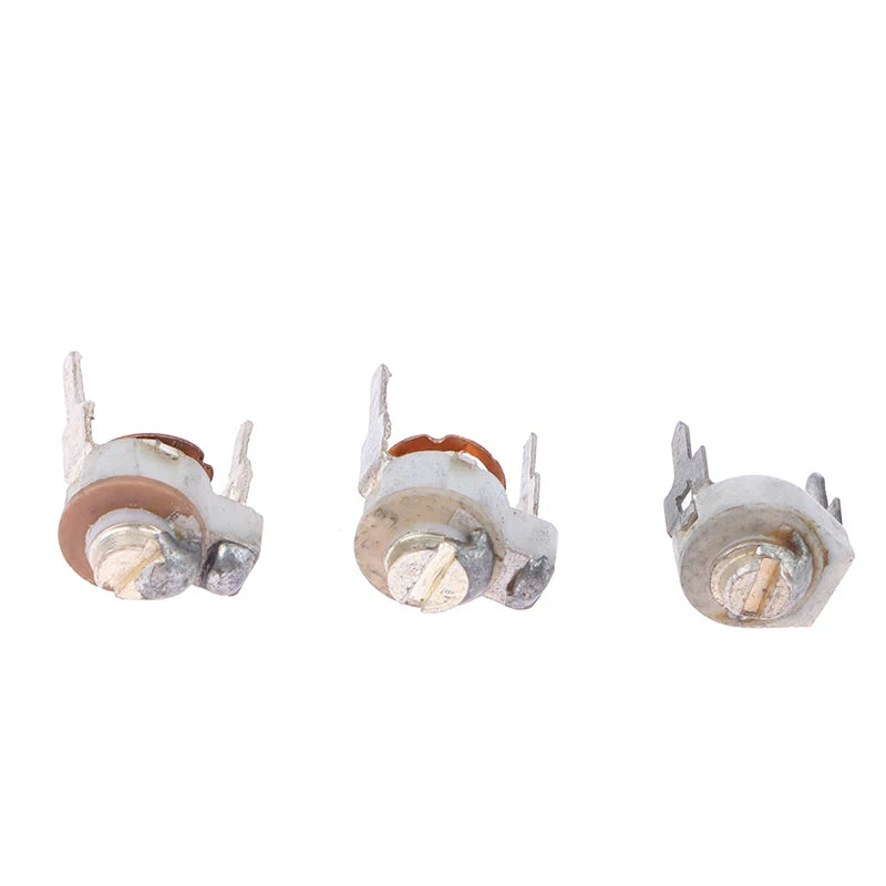 Capacitor Cerámico Variable Trimmer 5mm Ajustable (3pF-30pF) - Pack 5 Unidades (Valores Surtidos)