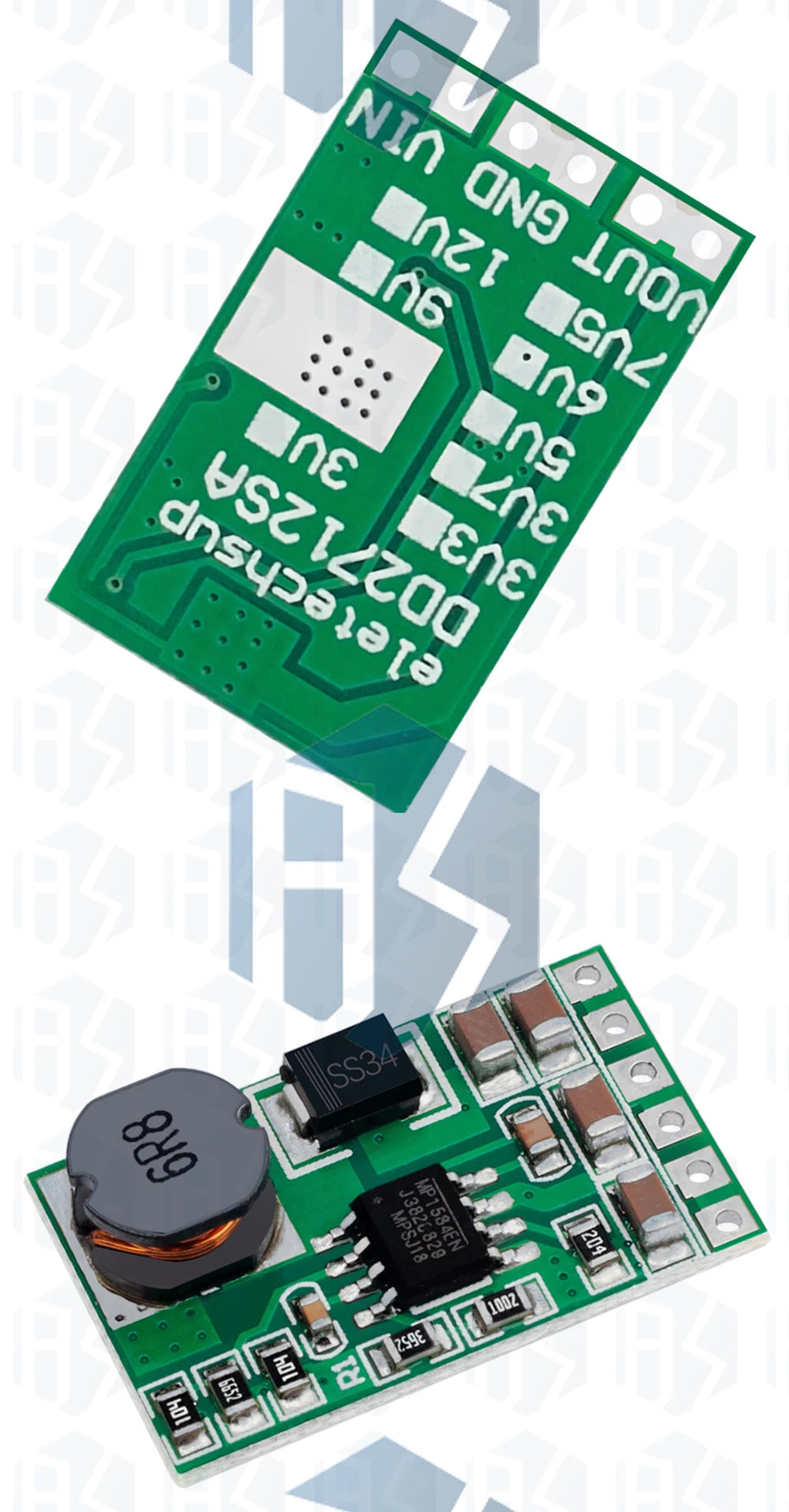 Módulo Convertidor Buck DC-DC 3.5A 4.5V-27V a 3V-12V Step-Down Regulador Voltaje DD2712SA