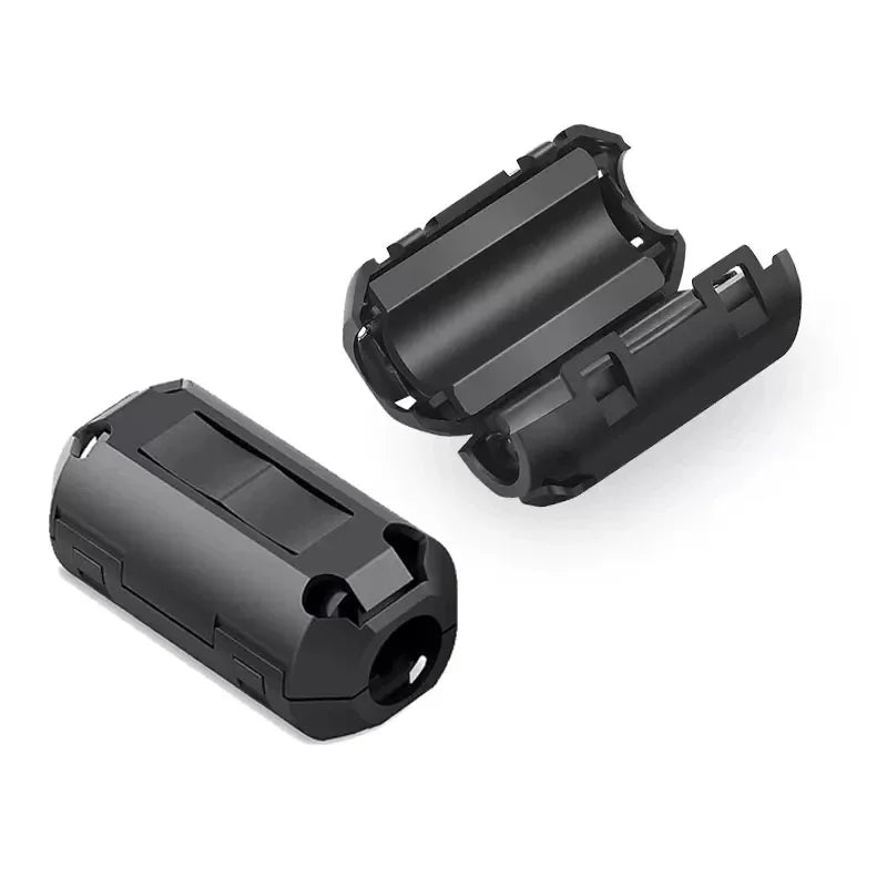 Filtro Ferrita Clip Snap Anti-Interferencia EMI/RFI Negro - Varios Diámetros (3.5mm a 15mm) - Lote 20-100 Piezas