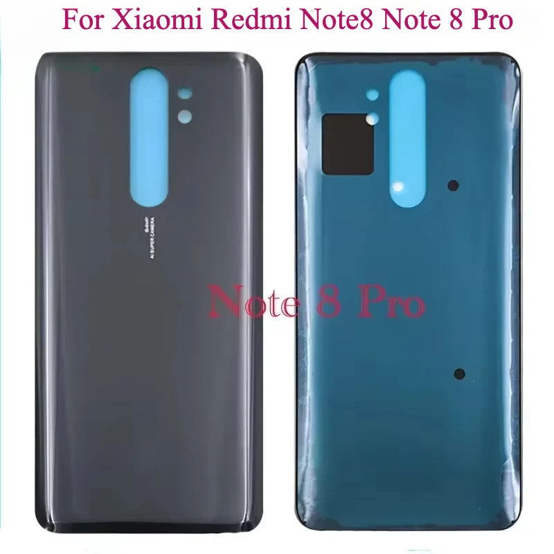 Tapa Trasera Batería Panel Vidrio 3D Carcasa con Adhesivo para Xiaomi Redmi Note 8 / Note 8 Pro (Reemplazo)
