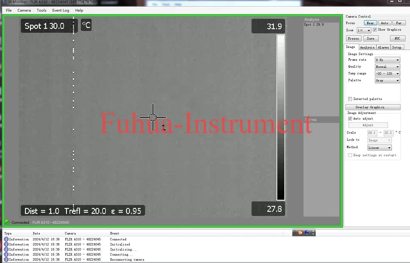 Termógrafo Infrarrojo Automatizado FLIR A310 (1 Unidad) - Serie A300
