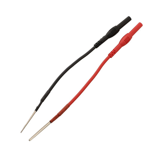 Adaptador Cable Flexible (x2) Banana Hembra 4mm - Sonda Trasera Silicona para Multímetro