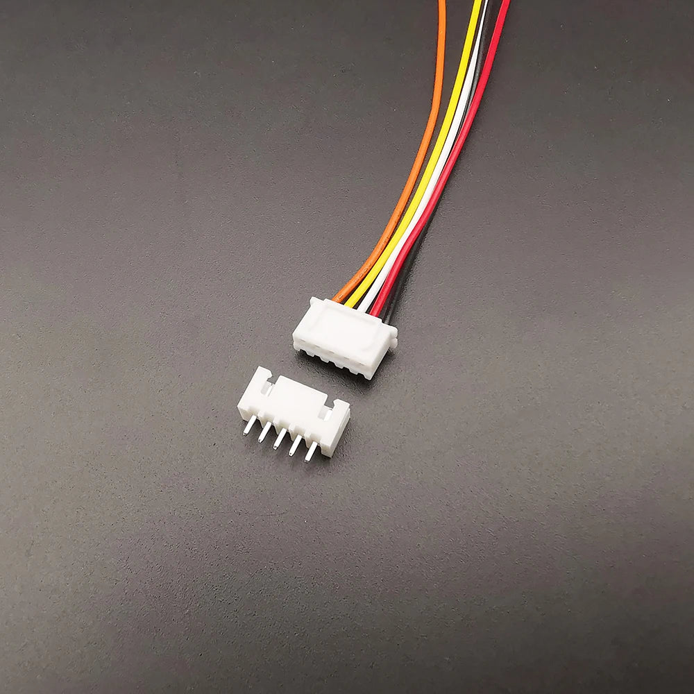 Set Conectores JST XH 2.54mm (2-8 Pines) Macho/Hembra con Cable 10/20cm 26AWG (5 Sets)