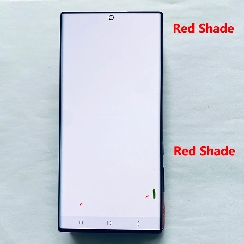 Pantalla 6.8" Super AMOLED con Marco y Digitalizador Táctil para Samsung S22 Ultra (S22U/S908B/S908U) (Con Defecto Estético)